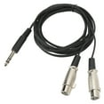 thumbnail image 2 of Cable adaptador de sonido estéreo, cable de sonido estéreo 3 Cable de sonido estéreo de metal de plástico Cable de micrófono hembra XLR dual Tecnología de vanguardia Jadeshay A, 2 of 8