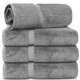 thumbnail image 1 of Towels Chakir - Juego de 4 sábanas turcas (100% algodón, 30 x 60 cm), color gris, 1 of 6