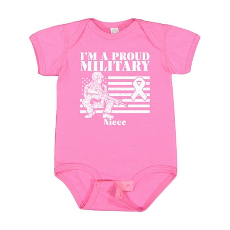 

Inktastic Proud Military Niece Red Friday Gift Baby Girl Bodysuit