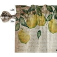 thumbnail image 5 of Valances for Windows Rod Pocket Small Window Curtains Rustic Style Black White Plaid Truck Vintage Newspaper Texture Summer Farm Lemons Valances for Living Room, Bathroom Window Curtain 54"x18", 5 of 5
