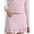 thumbnail image 4 of No Boundaries Pointelle Sleep Skort, Women’s, Sizes XS to XXL, 4 of 5