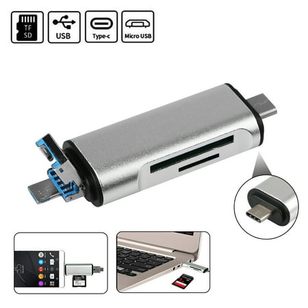 5 In 1 USB 3.1 Type C SD TF Micro SD Card Reader USB C Micro USB Android (Best Qr Reader Android 2019)