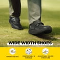 thumbnail image 4 of FitVille Men's Wide Walking Shoes With Arch Core Insole For Swollen Feet Diabetic Dress Shoes, 4 of 5