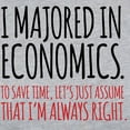 thumbnail image 3 of CafePress - Majored In Economics Long Sleeve T Shirt - Womens Baseball Tee, 3 of 4