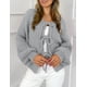 thumbnail image 4 of Suéter de Punto Grueso con Lazo Frontal para Mujer PRETTYGARDEN Talla L, 4 of 8