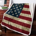 thumbnail image 5 of Sherpa Throw Blanket The Star-Spangled Banner Thermal Fuzzy Blankets Luxury Cozy Soft Warm Microfiber Blankets for Adults Babies All Seasons 50x60IN, 5 of 6