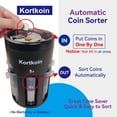 thumbnail image 4 of Automatic Sorter and Machine 5 in 1 Counter Desk Coi N Holder with Sorter Tube Automatically Sorts U S Coi N Into Individual Tubes Portable Organizer H, 4 of 5