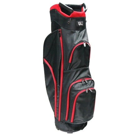 Rj Sports 9 Light Starter Cart Golf Bag With 4 Garmet Pockets Rj Sports 9 Light Starter Cart Golf Bag With 4 Garmet Pockets Black