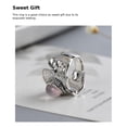 thumbnail image 2 of Guardurnaity Anillo de plata Joyería de moda Dedos Colgante Suministros de boda de moda Atractivo Hermoso Cristal Peonía Esterlina Ropa, zapatos y accesorios Miscelánea, 2 of 6