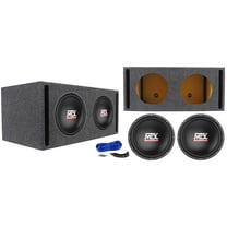 2) MTX Terminator TN12-02 12” 800w Car Audio Subwoofers Vented Sub Box Enclosure