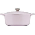 thumbnail image 2 of Le Creuset Enameled Cast Iron Signature Round Dutch Oven with Lid, 5.5 Quart, Shallot, 2 of 7