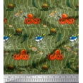 thumbnail image 1 of Soimoi Cotton Duck Fabric Turtle,Fish & Octopus Ocean Printed Craft Fabric by The Yard 42 Inch Wide, 1 of 1