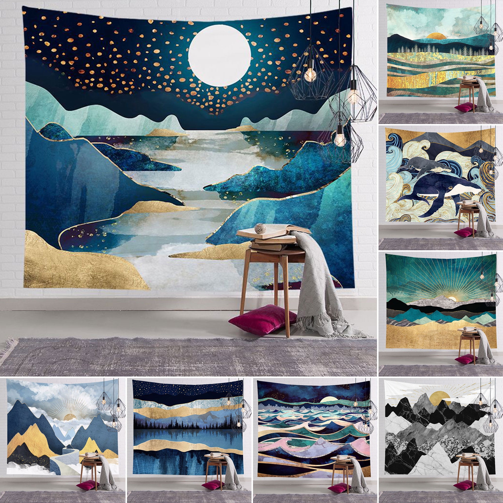 Beach Wall Tapestry with Art Trippy Home Decorations for Pink Ocean Tapestry Beach Wall Tapestry with Art Trippy Home Decorations for Pink Ocean Tapestry