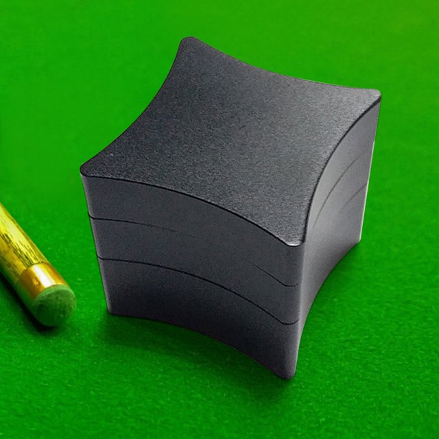 Titular De Billar De Tiza Caja de tizas de billar de metal Caja de tiza de billar duradera 3 capas Suministros de punta de mano