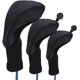 thumbnail image 1 of Fundas para cabezas de palos de golf NQ 3 piezas madera Negro, 1 of 5
