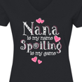 thumbnail image 4 of Inktastic Spoiling Nana Women's V-Neck T-Shirt, 4 of 5