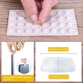thumbnail image 2 of 128 Pcs Cabinet Door Bumpers, 1/2" Diameter Self Adhesive Clear Cupboard Door Drawer Bumpers for Kitchen Cabinets Cutting Boards Picture Frames, 2 of 7