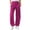 Hot Pink, variant on Wovilon Women's Quick-Dry Barrel Leg Cropped Pants with Elastic Waist and Side Pockets, Relaxed Fit Lightweight Nylon Summer Travel Casual Wear