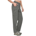 thumbnail image 3 of Little Donkey Andy Women's Quick Dry Convertible Zip Off Pants Lightweight Hiking Travel Camping Steel Grey 2XL, 3 of 8