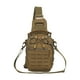 thumbnail image 1 of Bolso bandolera de pecho, bolso de hombro con bolsillo personal, bolso de hombro para trekking Caqui, 1 of 9