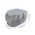 thumbnail image 4 of Unique Bargains 1 Pc Horizontal Laundry Basket for Laundry Room 23.62"x14.57"x14.57" Gray, 4 of 6