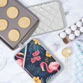 thumbnail image 5 of Yayeee Pot Holders Kitchen Heat Resistant with Pocket 7"x9.8" Cotton Oven Cooking Hot Pads, Red Floral Flamingo, 5 of 7
