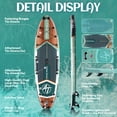 thumbnail image 6 of Ultifit Inflatable Paddle Board Extra Wide 450 Lbs Capacity Anti-Slip Design with SUP Accessories and Seat 11'6" x 35" Wood Color, 6 of 9