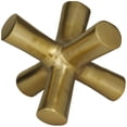 thumbnail image 4 of 8" x 7" Gold Aluminum Jack Abstract Sculpture, by DecMode, 4 of 7