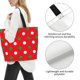 thumbnail image 3 of Easygdp White and Green Polka Dot Bolsas Tote para Mujer, Bolsos de Hombro para Viaje, Bolsos de Mano de Gran Capacidad para Compras y Trabajo, 3 of 8