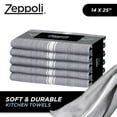 thumbnail image 4 of Zeppoli Torchons - Lot de 15-14 Pouces par 25 Pouces - Matériau en Coton - Serviettes de Cuisine - Super Absorbantes - Chiffons de Nettoyage Réutilisables - Lavables en Machine - Serviettes de Chef - Chiffon de Nettoyage en Coton, 4 of 4