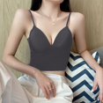thumbnail image 6 of EHQJNJ Underwire Bras for Women Front Closure Tank with Built in Bra Womens Tank Tops Adjustable Strap Stretch Cotton Camisole with Built in Padded Shelf Bra Lace Bralettes for Women with Support, 6 of 8