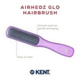 thumbnail image 5 of Kent AHGLO02 Airhedz Glo Half Round Narrow Detangling Hair Brush - 9 Row Ionic Anti Static Non Scratch Long Nylon Bristle Great for Detangling and Smoothing Medium to Long Length Hair, 5 of 18