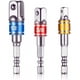 thumbnail image 1 of Adaptadores de soporte de vaso Dinheiro para taladro/destornillador de impacto. Juego de 3 adaptadores de portabrocas cuadrados de 1/4", 1/2", 3/8" en Chome Vanadio, 1 of 5