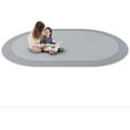 thumbnail image 2 of Like Home 7'8" x 10'9" Oval Area Rug In Color Silver-Color:Silver,Material:Nylon, 2 of 6