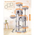 thumbnail image 2 of Árbol para Gatos Taoqimiao MS013W para Gatos de Interior con 7 Rascadores, 2 of 9