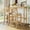 Natural+Beige, variant on Harper & Bright Designs Bar Counter Height Dining Table Set with 2 Chairs, Wood Rectangular Breakfast Nook for Small Places, Cherry
