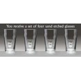 thumbnail image 2 of Dunleavy Irish Coat of Arms Pub Glasses - Set of 4 (Sand Etched), 2 of 2