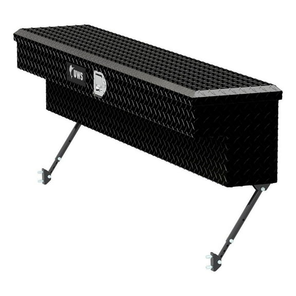 UWS EC30122-MK2 60 In Aluminum Truck Bed Side Tool Box, Gloss Black