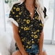 thumbnail image 2 of Blusa con estampado floral de manga corta con cuello en V para mujer OAVQHLG3B Store  lin121212, 2 of 4