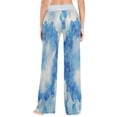 thumbnail image 4 of X-Large Women's Comfy Casual Pajama Pants Stretch Fabric Suitable for Yoga Pants Hippie Pants，The Best Holiday Gifts for Women Watercolor Bubble Pattern, 4 of 7