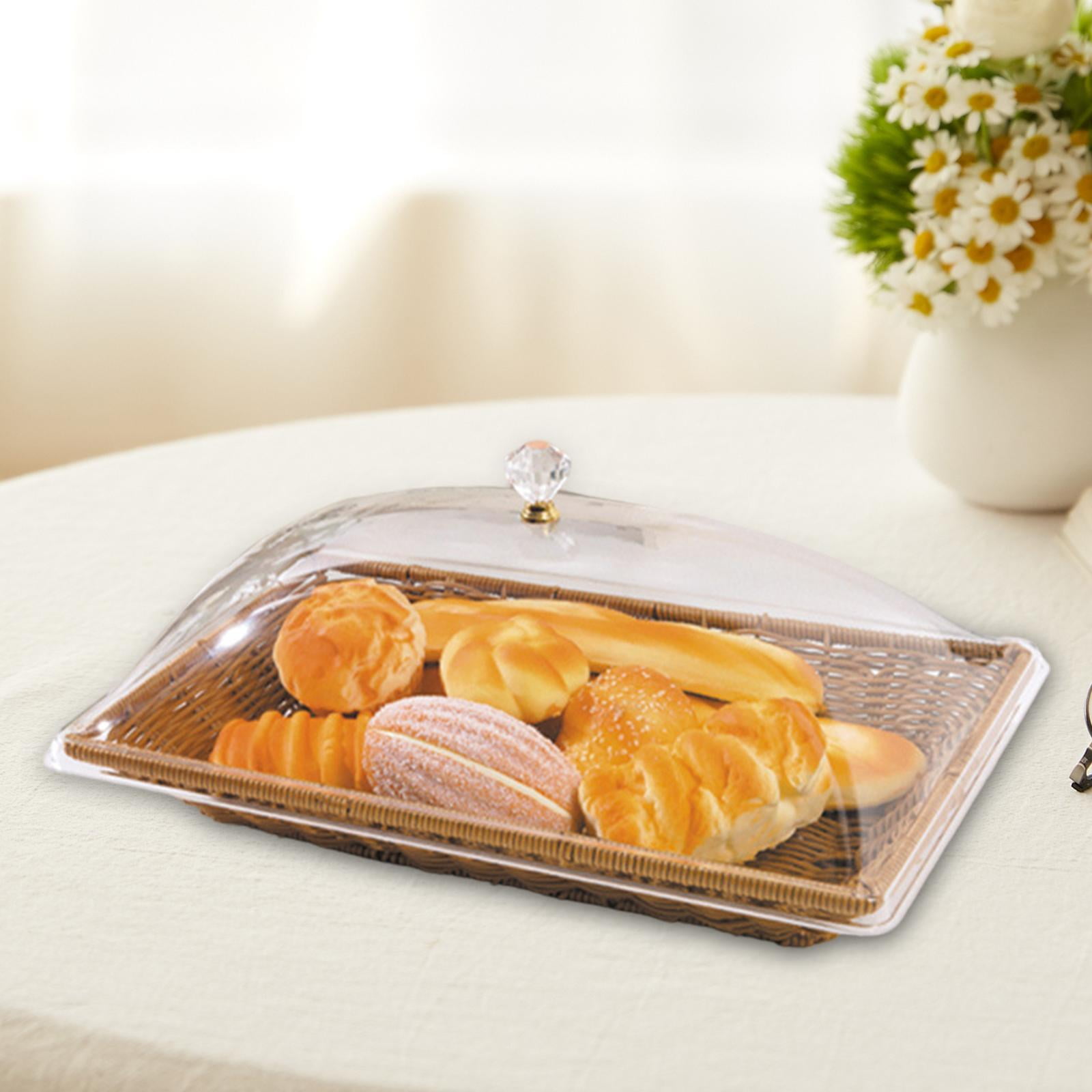 Elodie Imitation Rattan Woven Bread Basket Food Serving Basket Bread ...