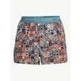 thumbnail image 6 of Joyspun Women's Woven Print Boxer Sleep Shorts, Sizes S to 3X, 6 of 6