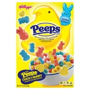 Kelloggs Peeps Breakfast Cereal - 8 Vitamins and Minerals - Original with Marshmallows - 8oz
