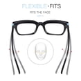 thumbnail image 4 of Lunettes Anti-Bleu Miroir Plat Carré Tendance Mode, en PC et AC, 4 of 5