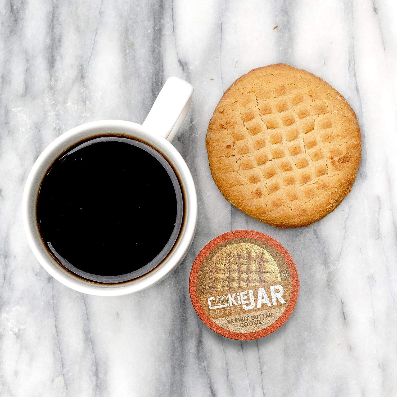 Cookie Jar Peanut Butter Cookie Flavored Coffee Pods, 40-Pack