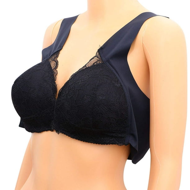 unbranded Brasier Negro Sin Con Sin Costuras Y Frontal Para Mujer