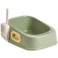thumbnail image 2 of Pet Cat Pet Supplies Non Slip Cats Sand Box with Handle High Sided Green, 2 of 5