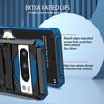 thumbnail image 6 of Heavy Duty Case for Google Pixel 9 / 9 Pro, Hybrid Military Grade Shockproof Rugged Cover with Hidden Bracket Removable Belt Clip Heat Dissipation Anti-Fall Case for Google Pixel 9 / 9 Pro, Blue, 6 of 15