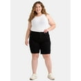 thumbnail image 2 of Terra & Sky Women's Plus Size Bermuda Shorts, 9" Inseam, Sizes 14W-26W, 2 of 5