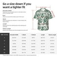 thumbnail image 6 of Lsque Palm Branch With Leaves pattern Hawaiian Shirt for Men, Unisex Summer Beach Casual Short Sleeve Button Down Shirts-Small, 6 of 9